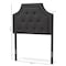 Baxton Studio Mars Modern Dark Grey Twin Size Headboard 134-7257 - alternate 6